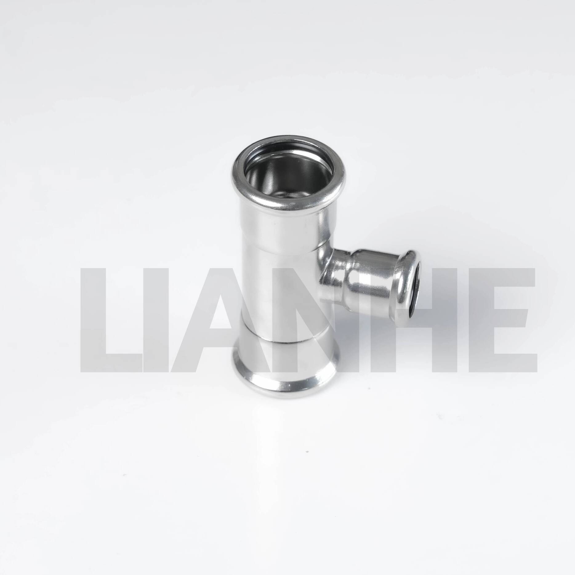 Raccords à pression en T réducteur en acier inoxydable 304/316L de haute pureté pour systèmes fluidiques