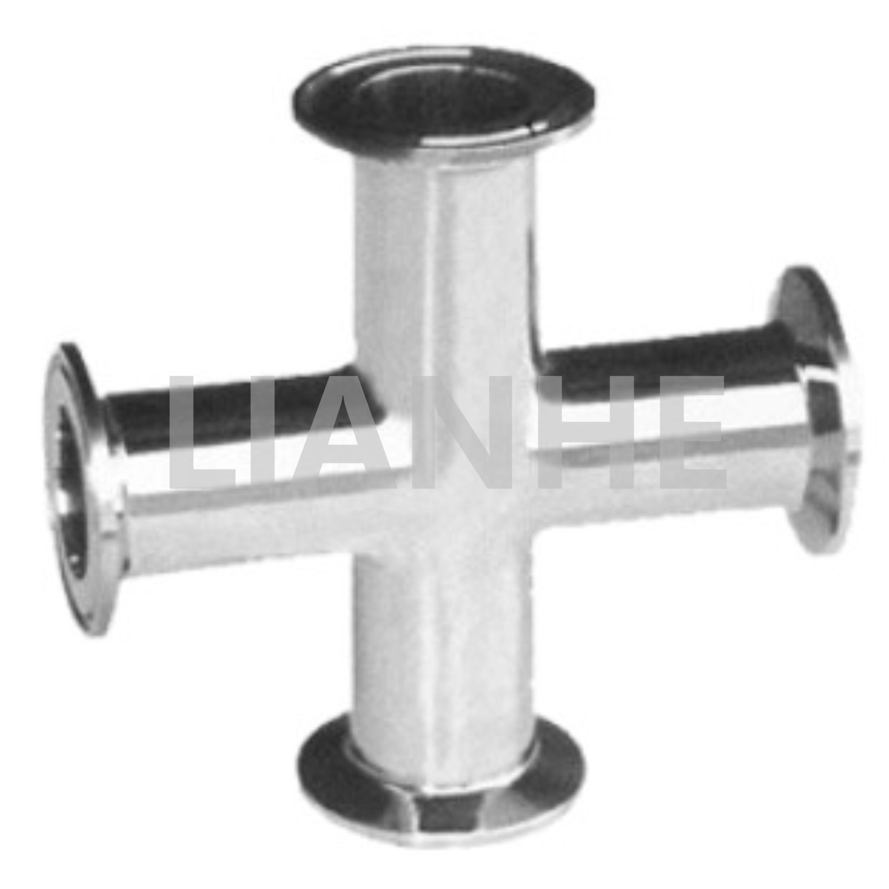 Croix de serrage sanitaire en acier inoxydable