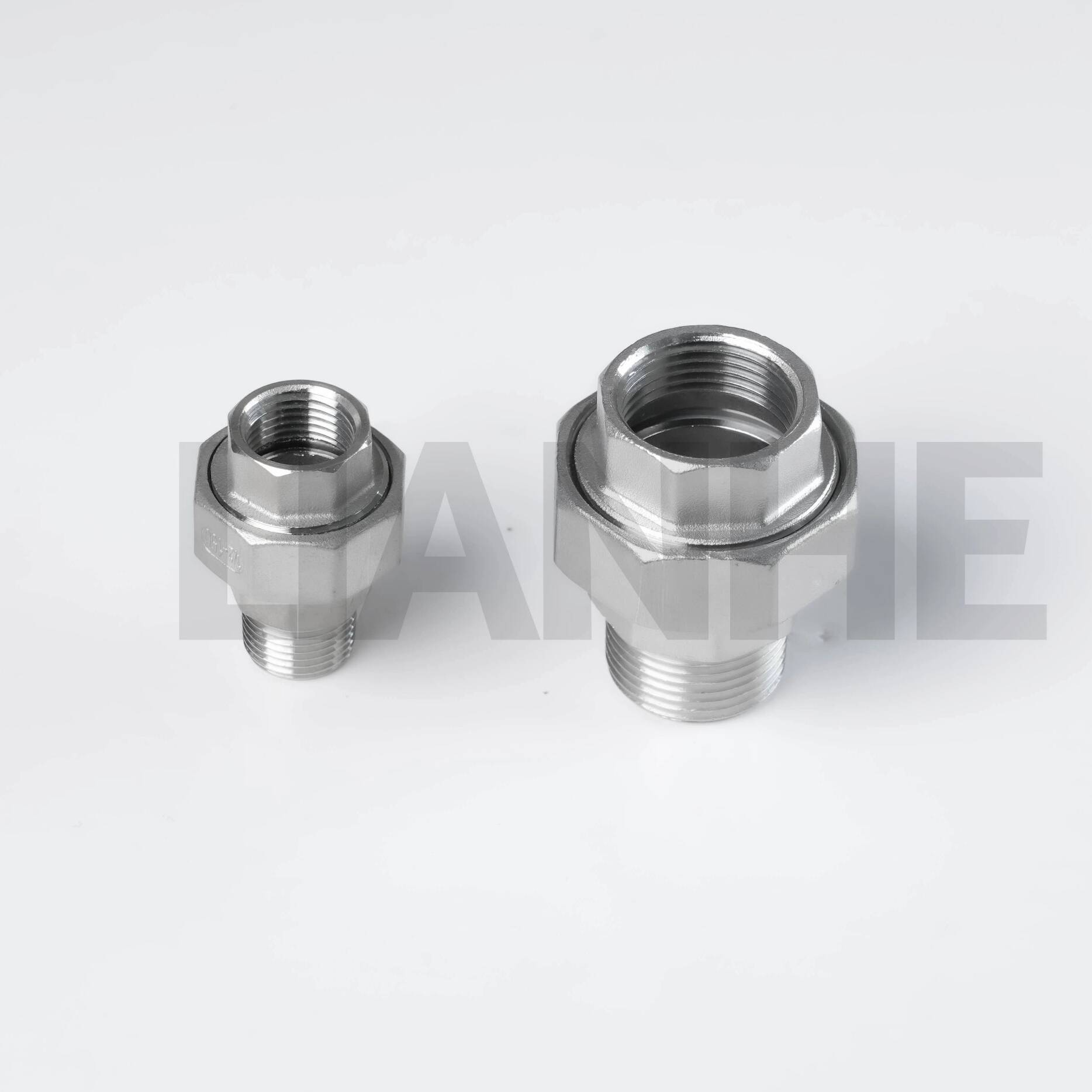 Union filetée femelle/mâle en acier inoxydable