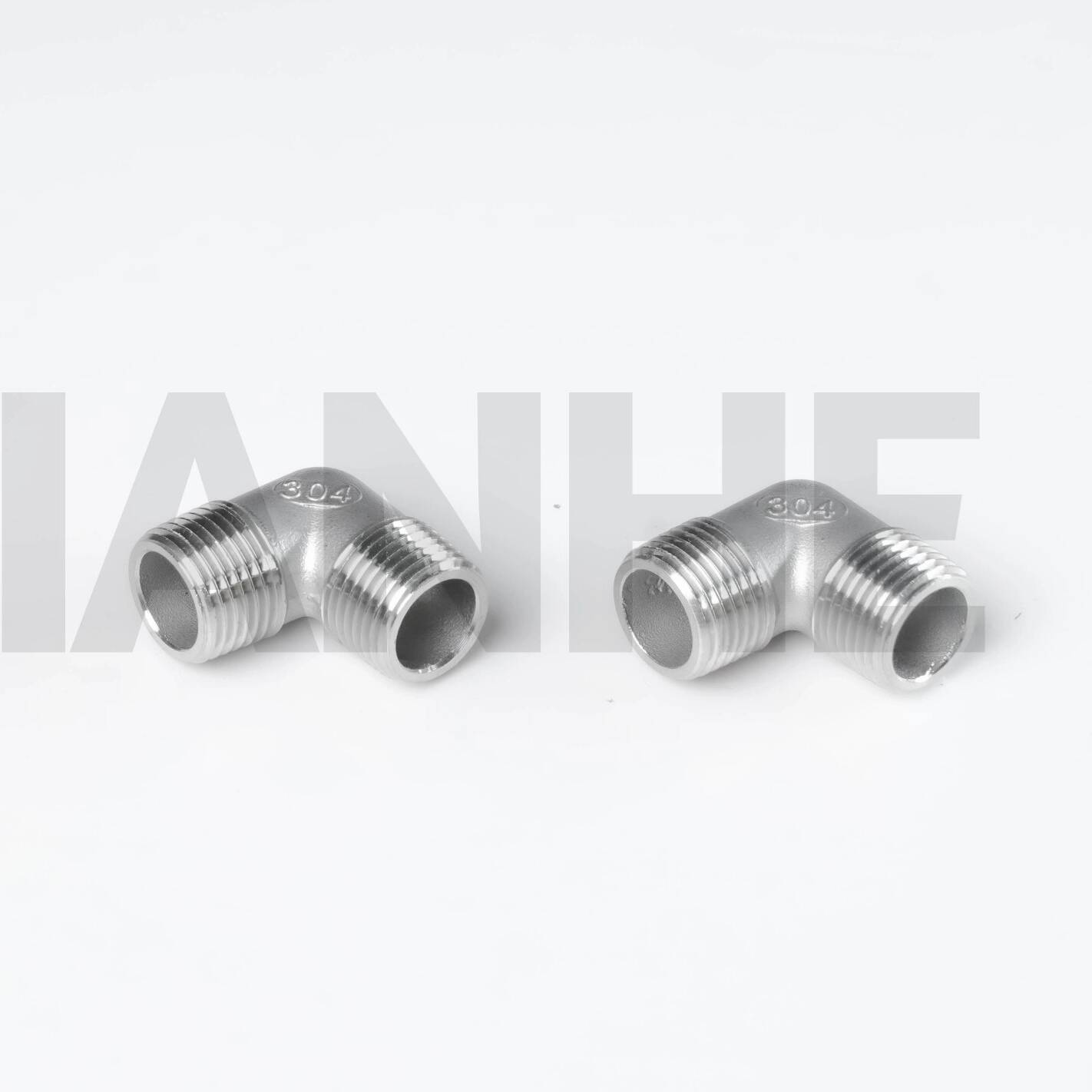 Raccords coudés filetés haute pression en acier inoxydable 150# 90DEG