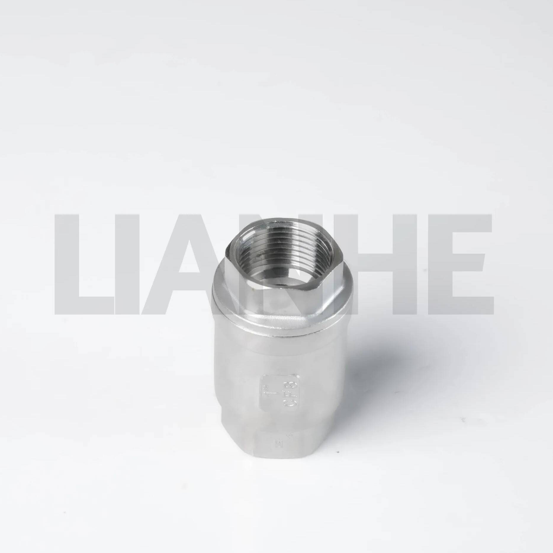 Clapet anti-retour vertical d'acier inoxydable avec la taille à passage complet 1/4