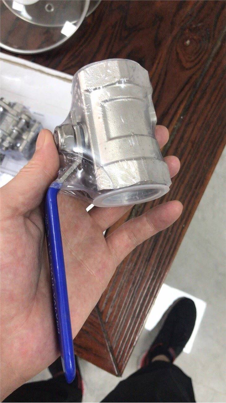 Robinet à bille fileté en acier inoxydable 1 pièce