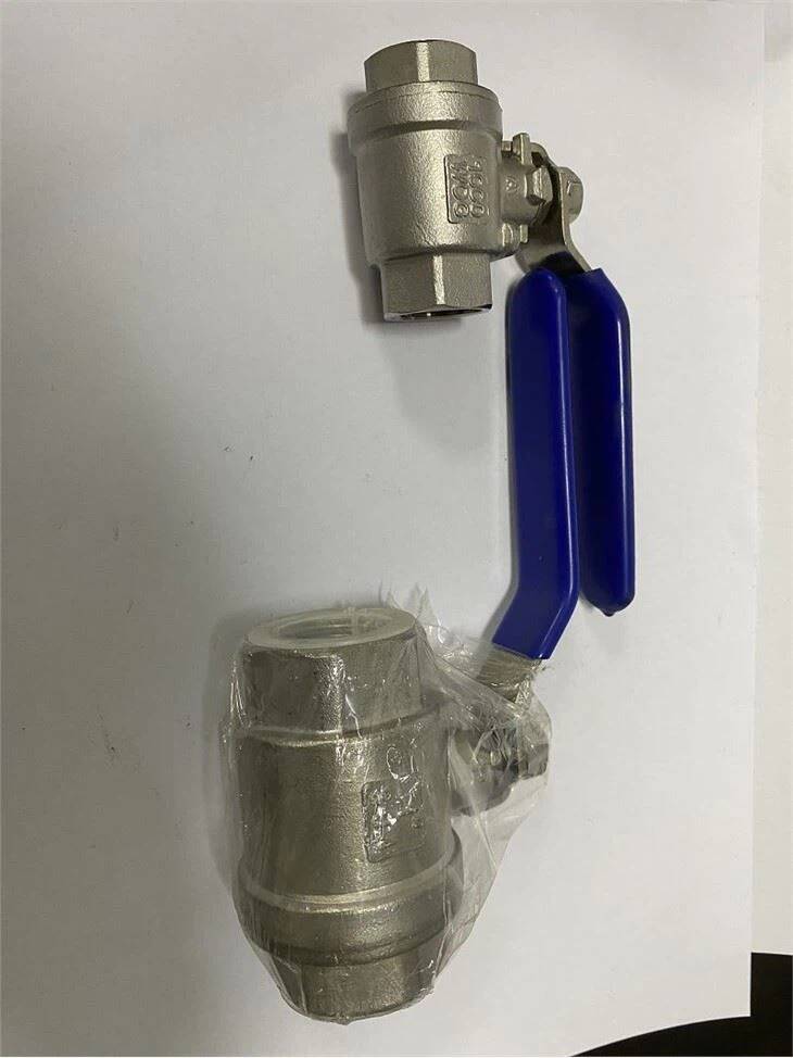 Robinet à tournant sphérique à filetage en acier inoxydable 2 pièces
