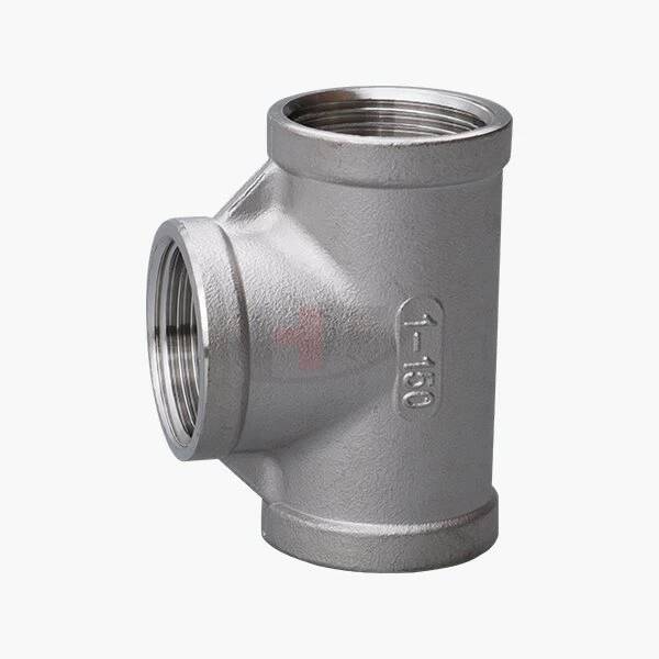 Té Class150 à filetage Bspt en acier inoxydable