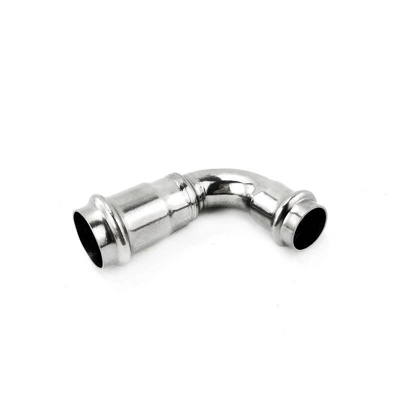 Presse Inox 90DEG Coude Rouge